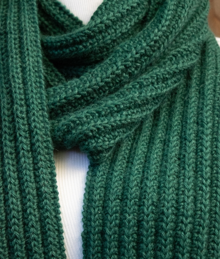 Easy Free Knit Scarf Pattern with No Purling