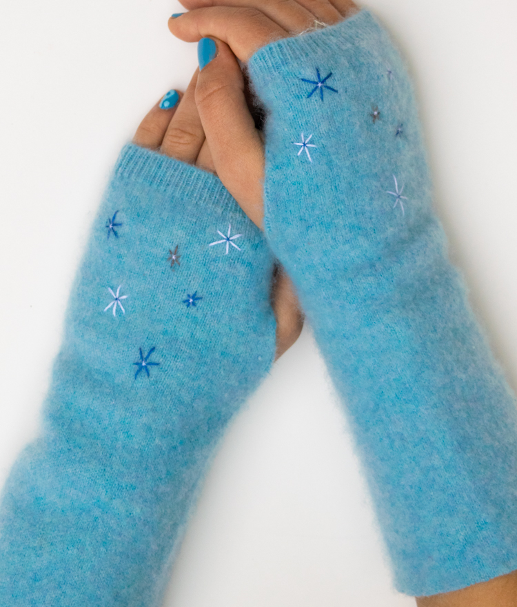 Make Fingerless Gloves with a Felted Sweater
